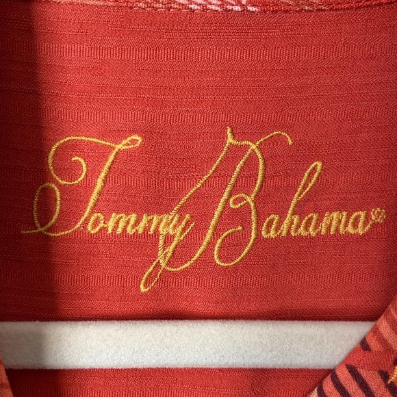 Tommy Bahama 100% Silk Tropical Print Hawaiian Button Down Shirt - Picture 7 of 12